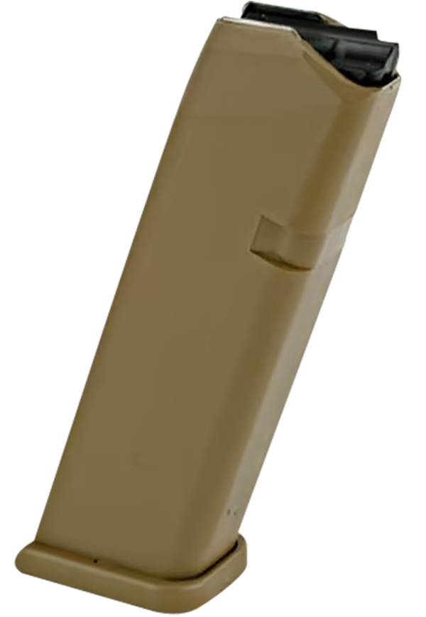 an image of a Glock G17/G19x Gen5 9mm Luger 10-Round Magazine- Coyote Brown