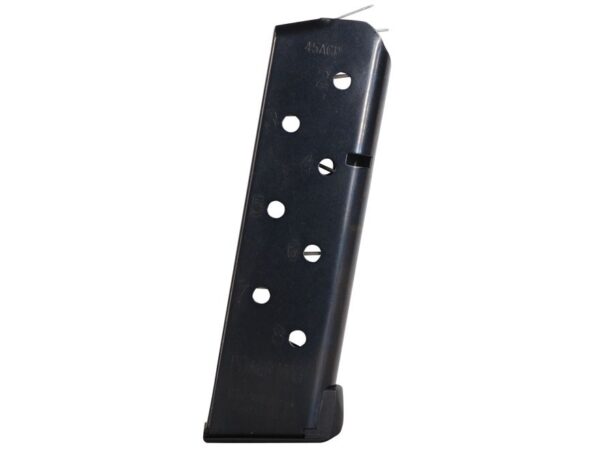 Chip McCormick Power Mag 1911 Officer/Compact .45 ACP 8-Round  Magazine with Base Pad- Steel Black- 16132-C