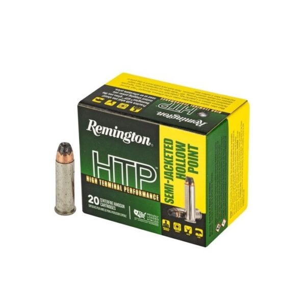 an image of the product Remington HTP .38 Special +P 110 Gr. Semi-Jacketed Hollow Point- Box of 20 - RTP38S10A