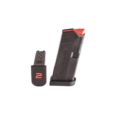 an image of a Amend2 Glock 43 9mm Luger 6-Round Magazine- Black