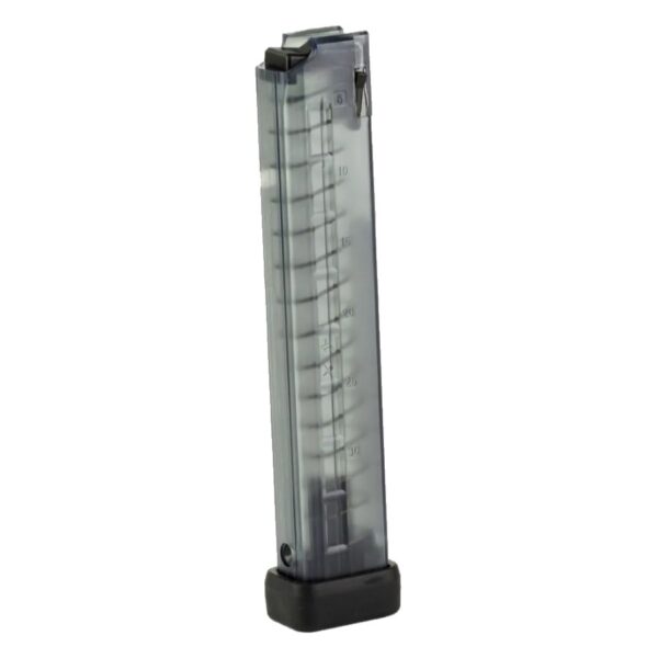 B&T MP9/TP9/ACP9/GHM9 9mm Luger 30-Round Magazine- Translucent Clear Polymer- BT-30183-N