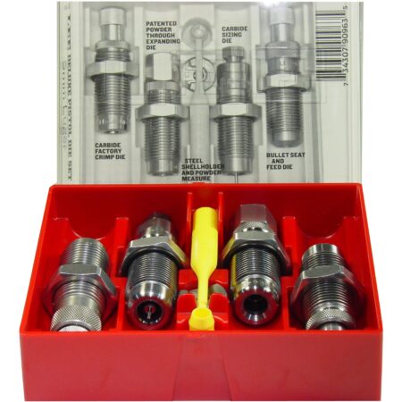 an image of the product Lee Deluxe .45 ACP Carbide 4-Die Reloading Set- 90968