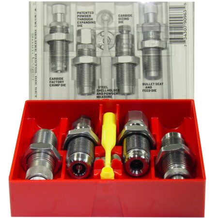 an image of the product Lee Deluxe .40 S&W, 10mm Auto Carbide 4-Die Reloading Set- 90965