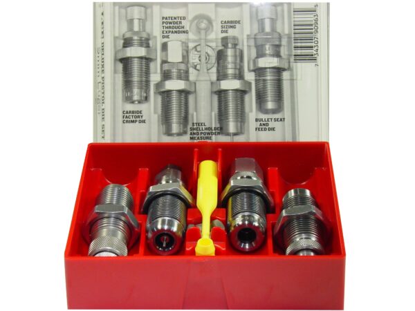 an image of the product Lee Deluxe .40 S&W, 10mm Auto Carbide 4-Die Reloading Set- 90965