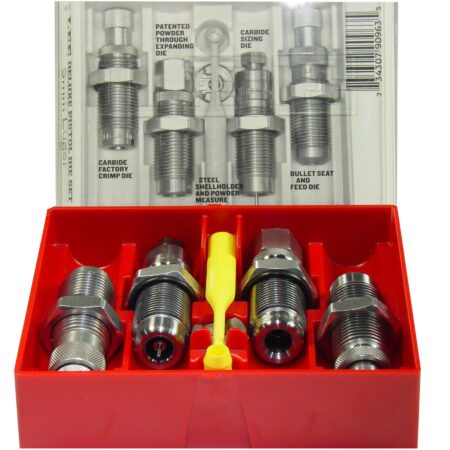 an image of the product Lee Deluxe 9mm Luger Carbide 4-Die Reloading Set- 90963