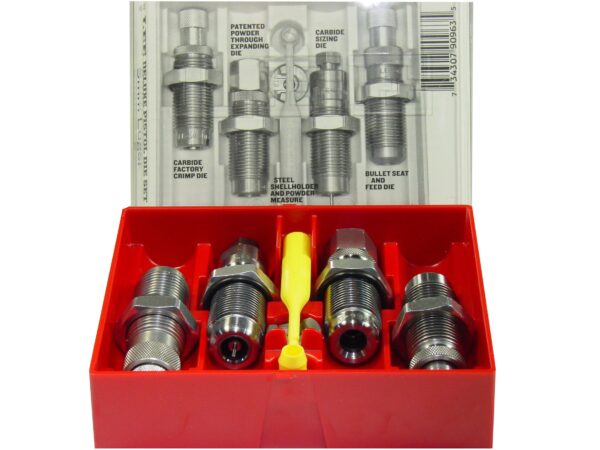 an image of the product Lee Deluxe 9mm Luger Carbide 4-Die Reloading Set- 90963