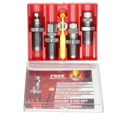 an image of the product Lee Deluxe .38 Special Carbide 4-Die Reloading Set- 90964