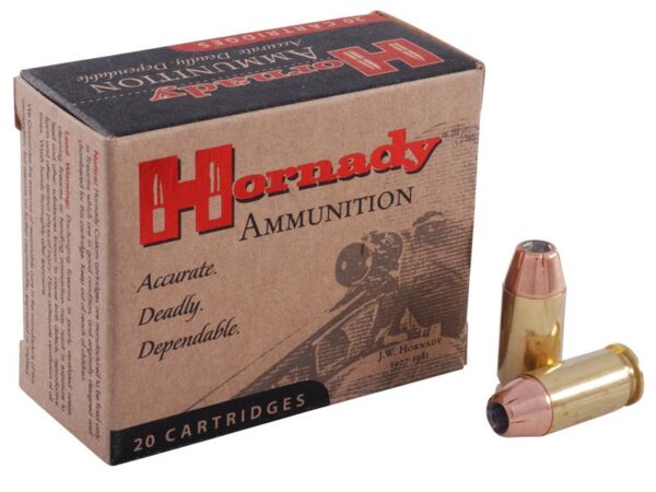 an image of the product Hornady Custom .45 ACP +P 230 Gr. XTP Jacketed Hollow Point- Box of 20 - 9096