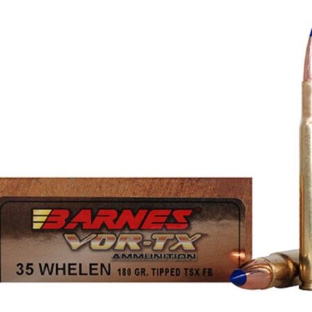 an image of the product Barnes VOR-TX .35 Whelen 180 Gr. Tipped TSX Flat Base- Lead Free- Box of 20 - 21581