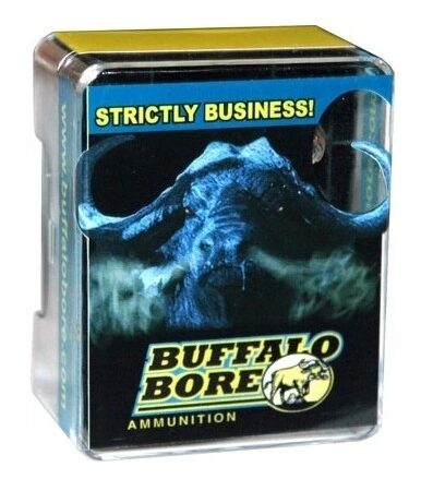 an image of the product Buffalo Bore Heavy .357 Sig 125 Gr. Low Flash Full Metal Jacket Flat Nose- Box of 20