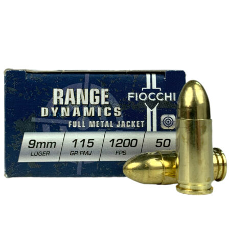 Fiocchi Shooting Dynamics 9mm Luger 115 Gr. FMJ- Box of 50- 9AP