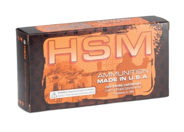 an image of a box of HSM ammunition