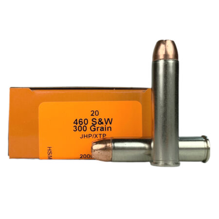 an image of the product HSM .460 S&W 300 Gr. Hornady XTP Jacketed Hollow Point- Box of 20 - 460SW-3-N