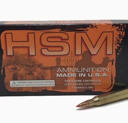 an image of the product HSM Factory Blemish .220 Swift 55 Gr. Hornady V-Max- Box of 20 - 220SW-3-FB