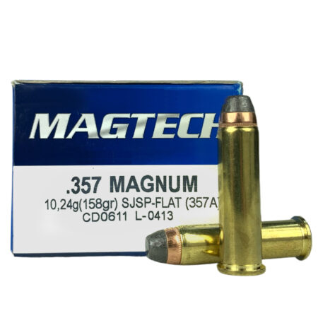 Magtech Sport .357 Magnum 158 Gr. Semi-Jacketed Soft Flat Point- Box of 50- 357A-1