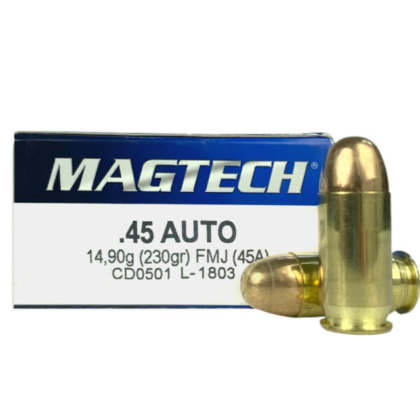 Magtech Sport .45 ACP 230 Gr. Full Metal Jacket- Box of 50- 45A-M