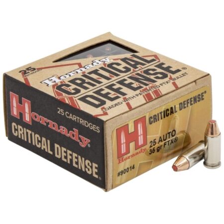 an image of the product Hornady Critical Defense .25 ACP 35 Gr. FTX- Box of 25 - 90014