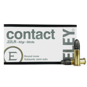 an image of the product Eley Contact .22 Long Rifle 42 Gr. Lead Round Nose- Subsonic- Box of 50- A02300