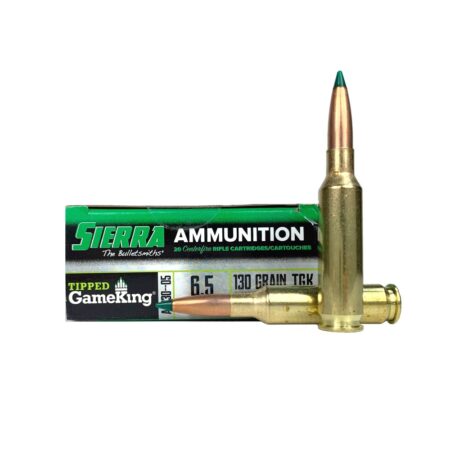 an image of the product Sierra GameChanger 6.5mm Creedmoor 130 Gr. Tipped GameKing Hollow Point Boat Tail- Box of 20 - A433005