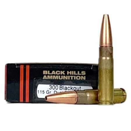 Black Hills .300 Blackout 115 Gr. Solid Copper Dual Performance Hollow Point- Box of 20- D300WHISPERN5