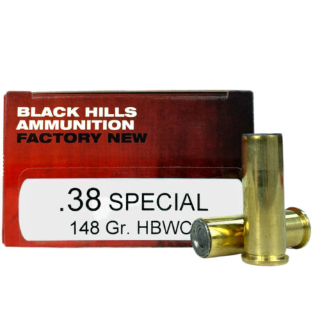 Black Hills .38 Special 148 Gr. Hollow Based Wadcutter- Box of 50- D38N3