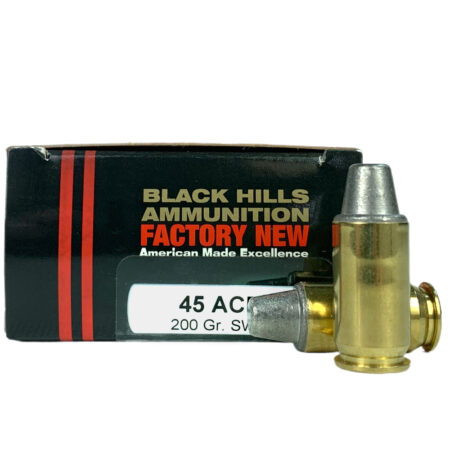 Black Hills .45 ACP 200 Gr. Match Semi-Wadcutter- Box of 20- D45N120