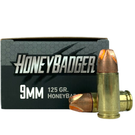 Black Hills 9mm Luger 125 Gr. Solid Copper HoneyBadger Subsonic- Lead-Free- Box of 20- D9N1120