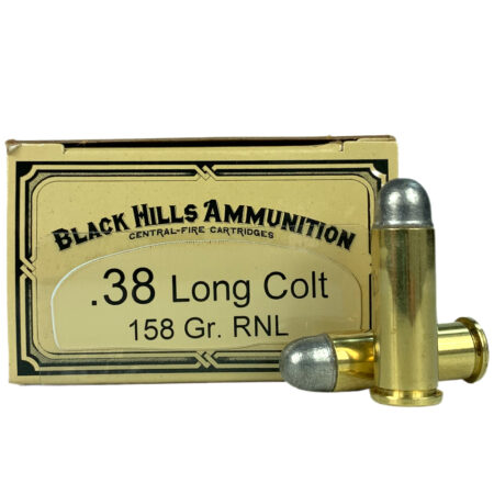 Black Hills Cowboy Action .38 Long Colt 158 Gr. Lead Round Nose- Box of 50- DCB38CLTN1