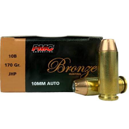 PMC Bronze 10mm Auto 170 Gr. Jacketed Hollow Point- Box of 25- 10B