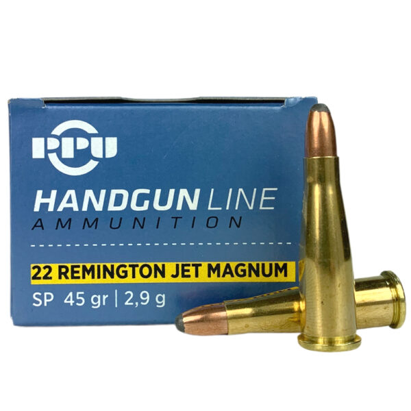 an image of the product Prvi Partizan .22 Remington Jet 45 Gr. Soft Point- Box of 50