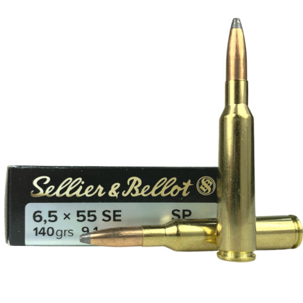 Sellier & Bellot 6.5x55mm SE 140 Gr. Soft Point- Box of 20- SB6555B