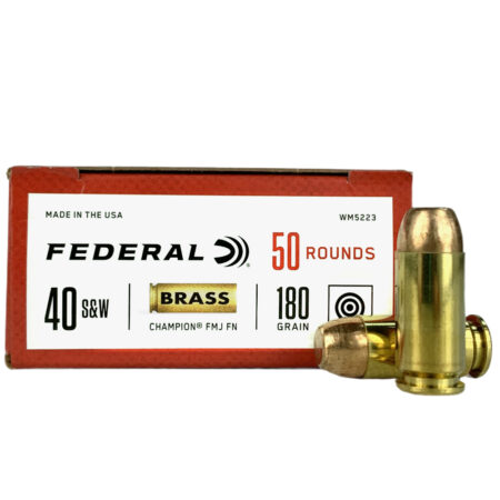 an image of the product Federal Champion .40 S&W 180 Gr. Full Metal Jacket- Box of 50