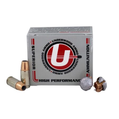 an image of the product Underwood 9mm Luger +P+ 147 Gr. Jacketed Hollow Point- Box of 20 - A138