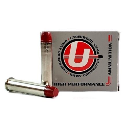 an image of the product Underwood .45-70 Government +P 430 Gr. Hi-Tek Hard Cast Long Flat Nose Gas Check- Box of 20 - A751