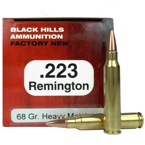 Black Hills .223 Remington 68 Gr. Heavy Match Hollow Point- Box of 50- D223N5