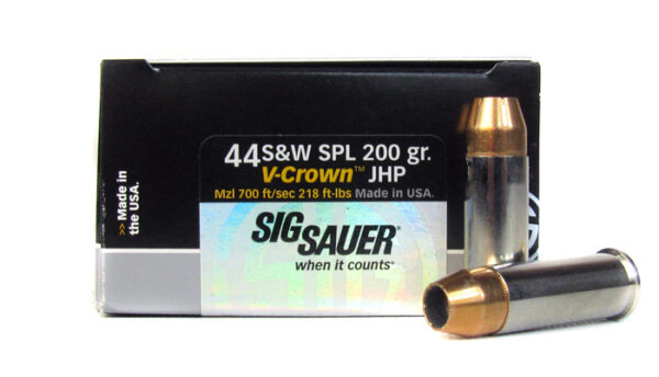 an image of the product SIG SAUER Elite Performance .44 Special 200 Gr. V-Crown JHP- Box of 20 - E44SP1-20