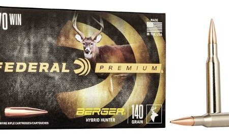 an image of the product Federal Premium .270 Winchester 140 Gr. Berger Hybrid Hunter- Box of 20 - P270BCH1