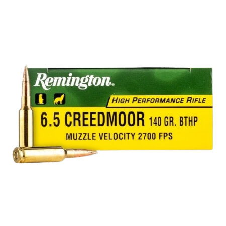 an image of the product Remington High Performance 6.5 Creedmoor 140 Gr. Hollow Point Boat Tail- Box of 20 - R65CR2