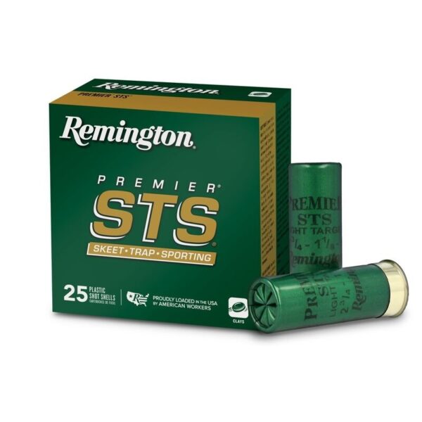 an image of the product Remington Premier STS Low Recoil 12 Gauge 2-3/4" 1-1/8oz #7-1/2 Shot- Box of 25 - STS12LR7