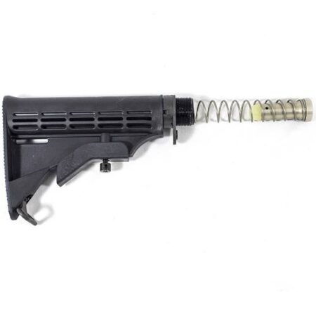 an image of the product CMMG AR-10 Mk3 Receiver Extension and Stock Complete Kit- Carbine Length- Black - 38CA953