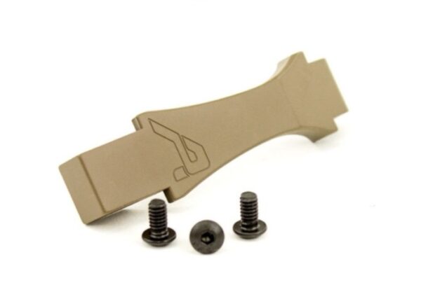 an image of the product Aero Precision AR Billet Trigger Guard W/ Aero Logo- Cerakote FDE - APRH100306C