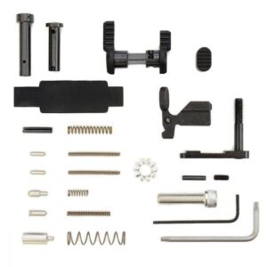 an image of the product Armaspec AR-15 .223/5.56 Superlight Lower Parts Kit- Black - ARM252-BLK