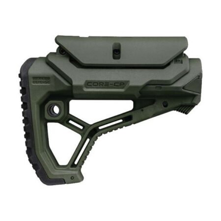 an image of the product FAB Defense GL-Core CP AR-15 M4 Carbine Stock, W/ Cheek Rest- Mil-Spec/Commercial- ODG - FXGLCORECPG