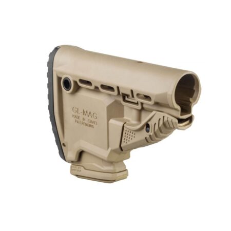 an image of the product FAB Defense GL-MAG AR-15 M4 Survival Buttstock w/ Built-in Mag Carrier- Mil-Spec- FDE - FXGLMAGT