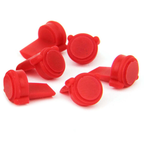 AR-15 Accu Wedge- Red Rubber- Pack of 6- MAR058