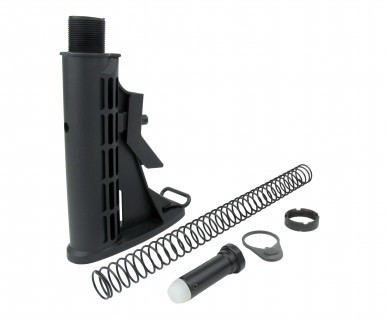 an image of the product AR10 .308 M4 Style 6-Position Mil-Spec Stock Kit- Black - MAR089