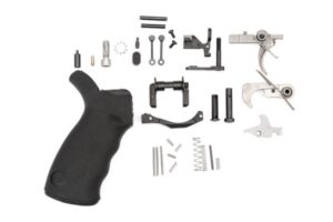 an image of the product Spikes Tactical AR-15 .223/5.56 Enhanced Lower Parts Kit- Black - SLPK301