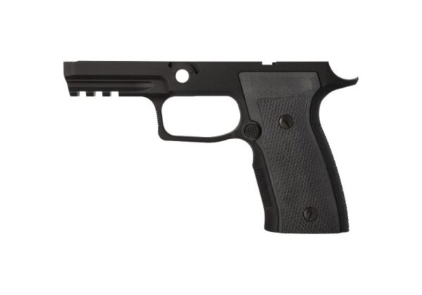 an image of the product SIG SAUER P320 XSeries AXG Grip Module Assembly, Carry, 9mm, .40S&W, .357 Sig, Medium Back Strap, G-10 Grip Panels- Black- 8900063