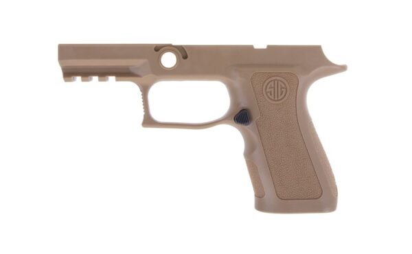 an image of the product SIG SAUER P320 X- Series Grip Module Assembly, Compact, Medium, 9mm, .40 S&W, .357 Sig- Coyote- GRIP-MODX-C-943-M-COY