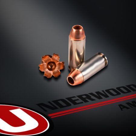 an image of a box of Underwood 10mm Auto 155 Gr. TAC-XP Hollow Point- Lead Free